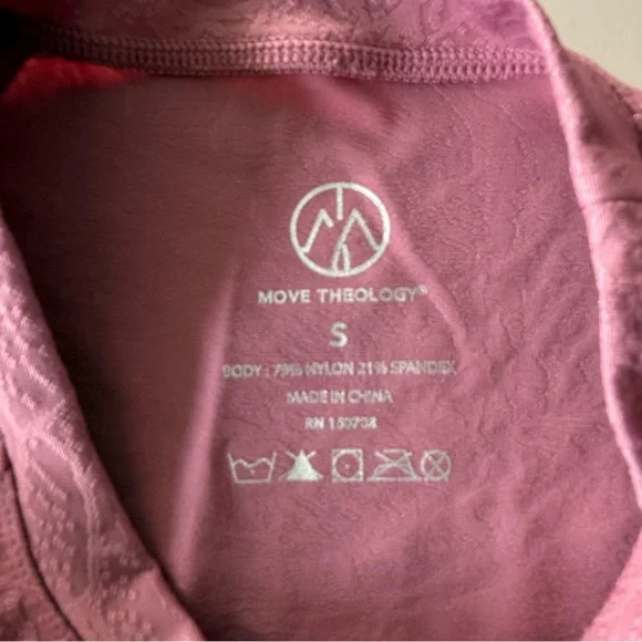 Move Theology Mauve Dusty Rose Activewear Set - Picture 2 of 7